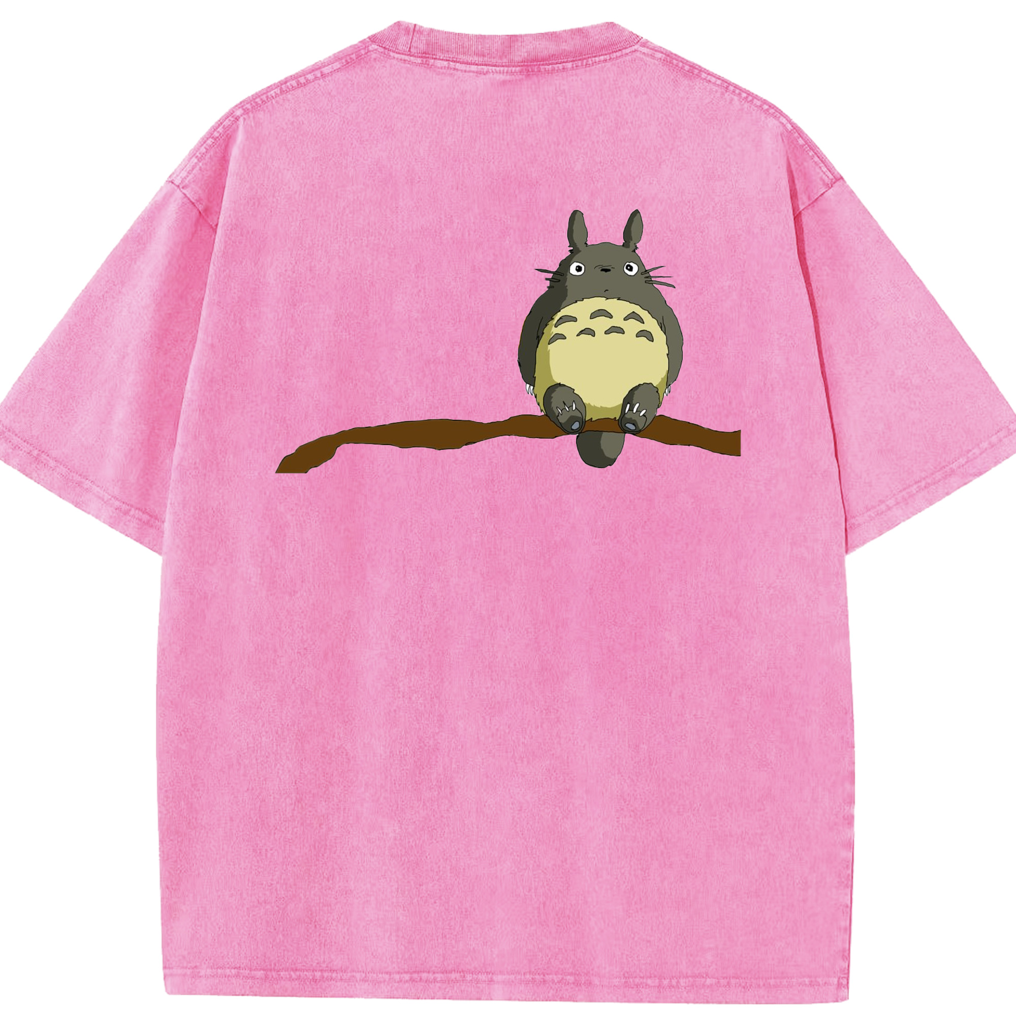 （画像用） となりのトトロ 草壁メイ 草壁サツキ My Neighbor Totoro Satsuki Kusakabe Mei Kusakabe 綿100% ヴィンテージ風 半袖Tシャツ（背面プリント）
